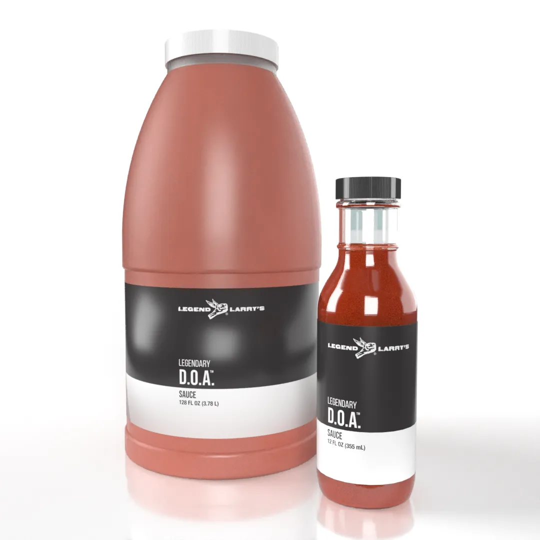 D.O.A. sauce bottle