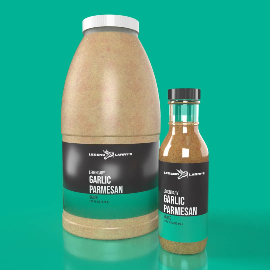 Garlic Parmesan sauce bottle