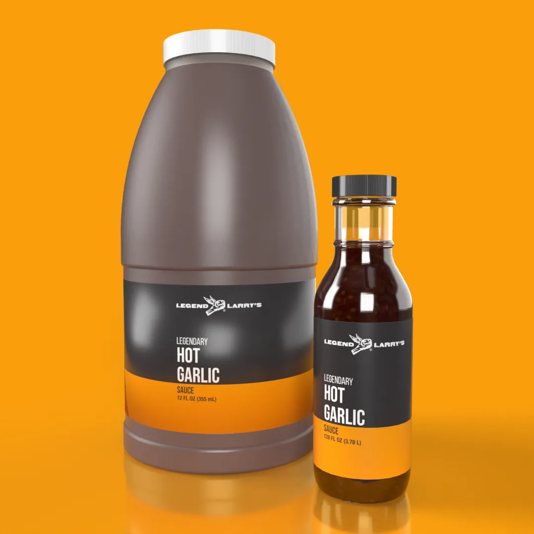 Hot Garlic sauce bottle