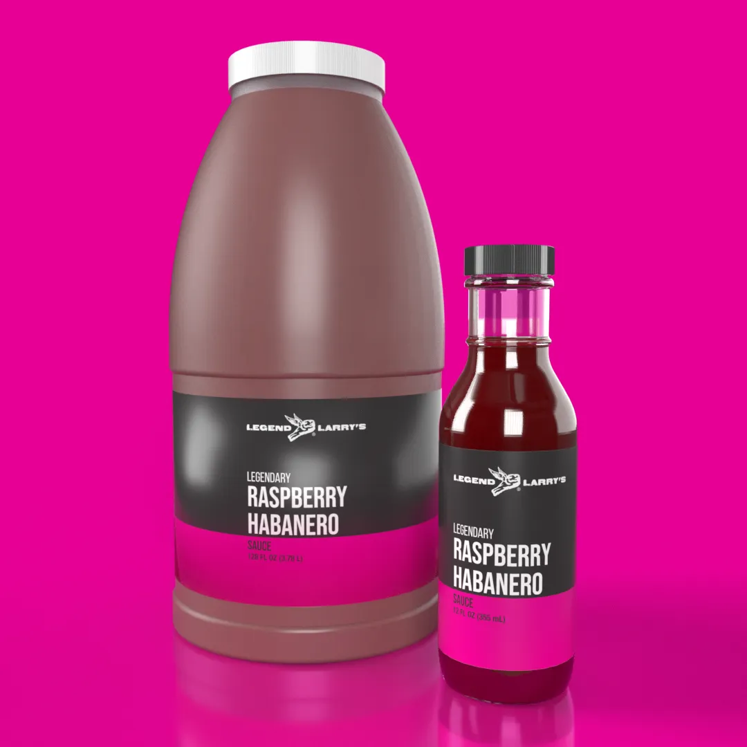 Raspberry Habanero sauce bottle
