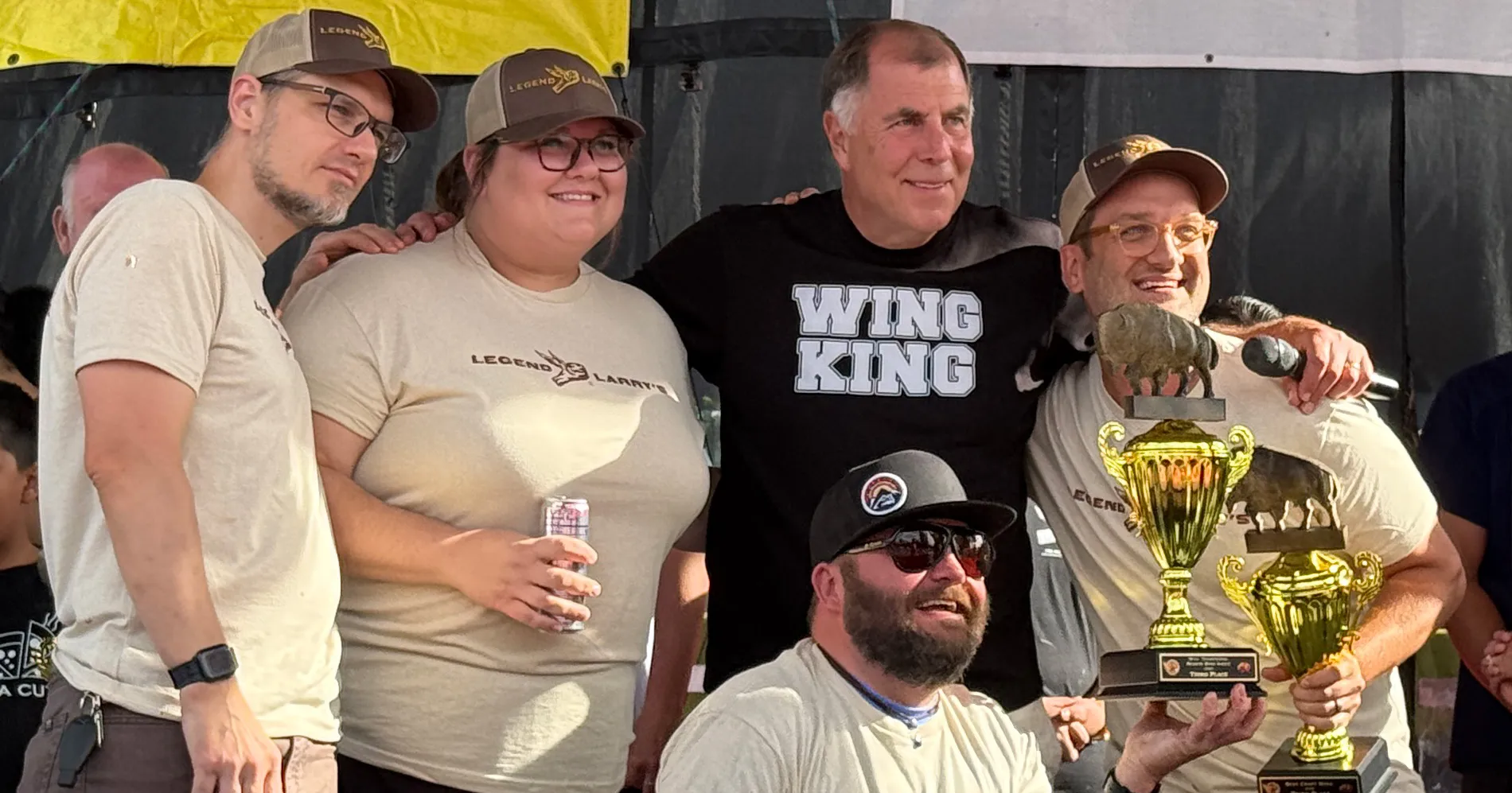 The Legend Larry's crew at the National Buffalo Wing Festival, 2025